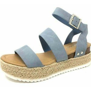 Women's Size 8.5 - Soda VALETT Open Toe Casual Ankle Strap Sandals